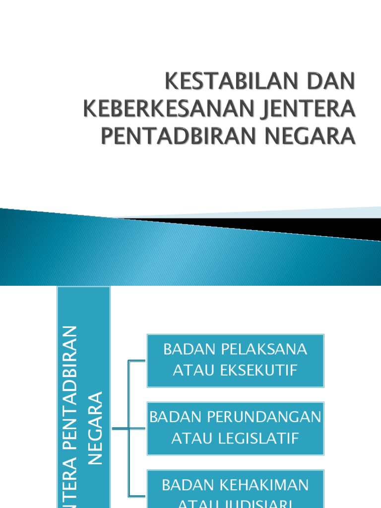 Kestabilan Dan Keberkesanan Jentera Pentadbiran Negara Pdf