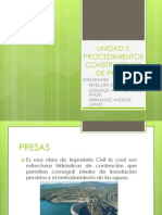 Unidad II. Procedimientos Constructivos de Presas