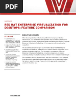 Rhev for Desktops Feature Comparison