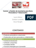 Control y Gestión de Inventarios para Ítems Perecederos