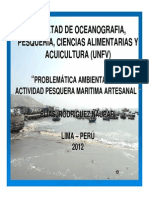 Problematica ambiental de la actividad Pesquera Artesanal