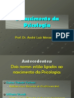 O Nascimento Da Psicologia