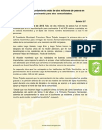 Invierte Ayuntamiento más de dos millones de pesos en pavimento para dos comunidades