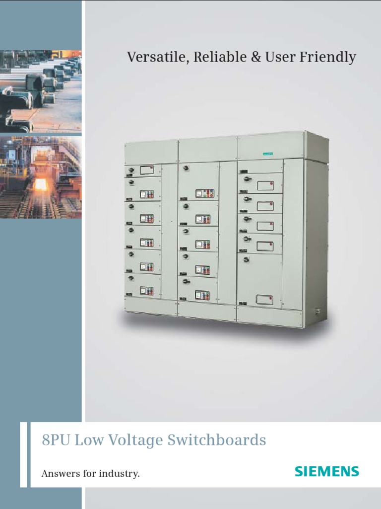 Siemens 8PU Low Voltage Switchboards | PDF | Insulator (Electricity ...