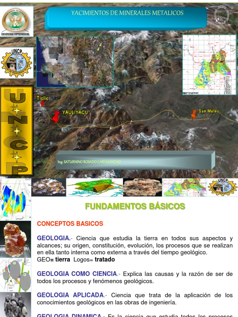 Geología y Explotación de Minerales | PDF | Roca (geología) | Minerales