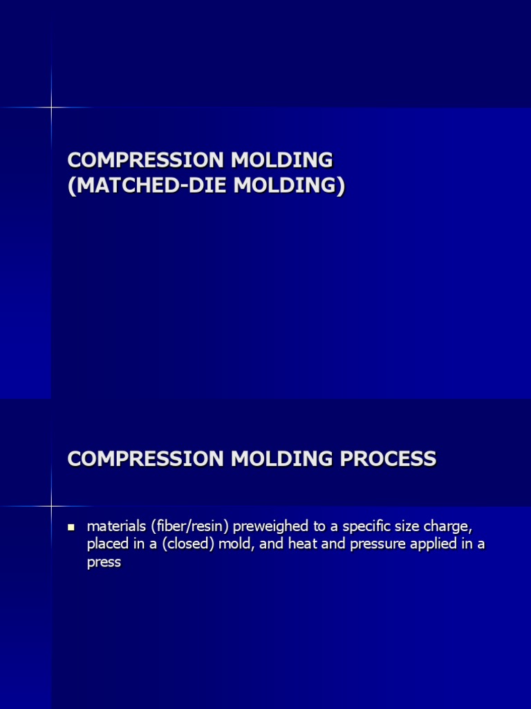 Compression Molding (Matched-Die Molding) | PDF | Plastic | Manmade ...