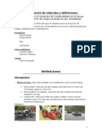 Clasificacion de Vehiculos y Definiciones
