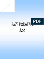 Baze Podataka - Prezentacija Predavanja