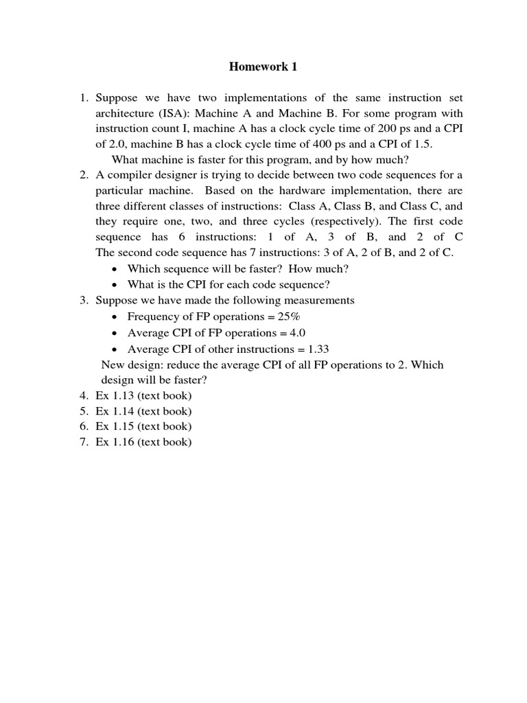 HW 1 | PDF