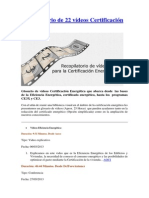 22 vídeos Certificación Energética