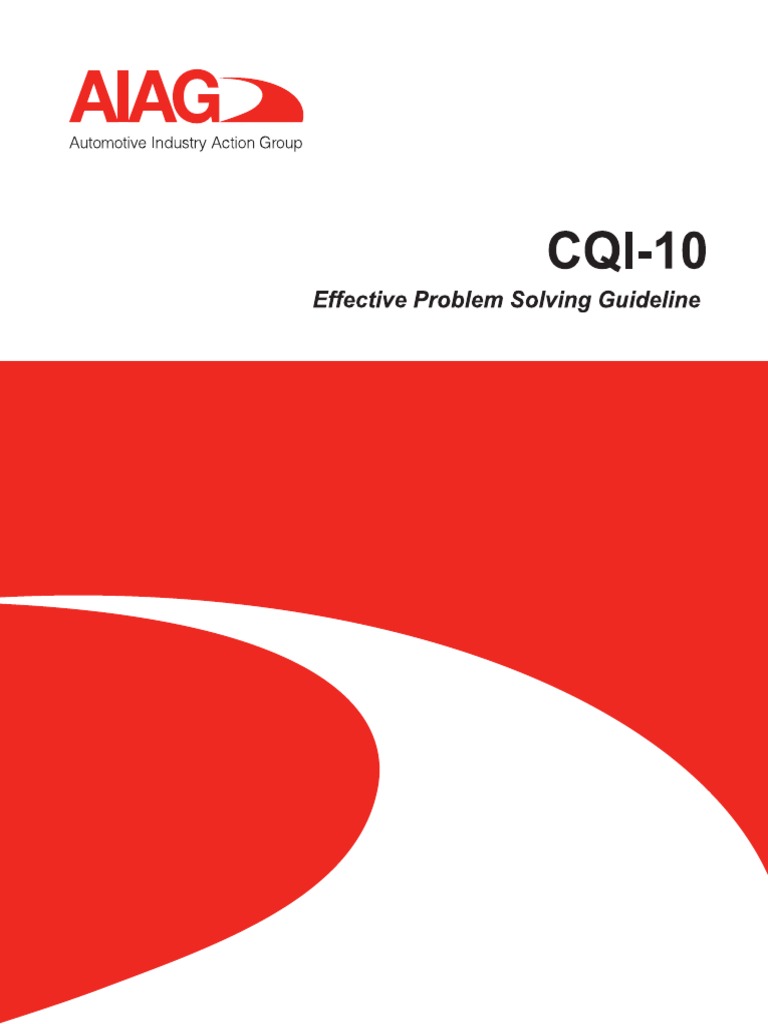 CQI 10 Effective Problem Solving Guideline | PDF