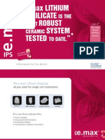 IPS E.max Lithium Disilicate Brochure For Dentists