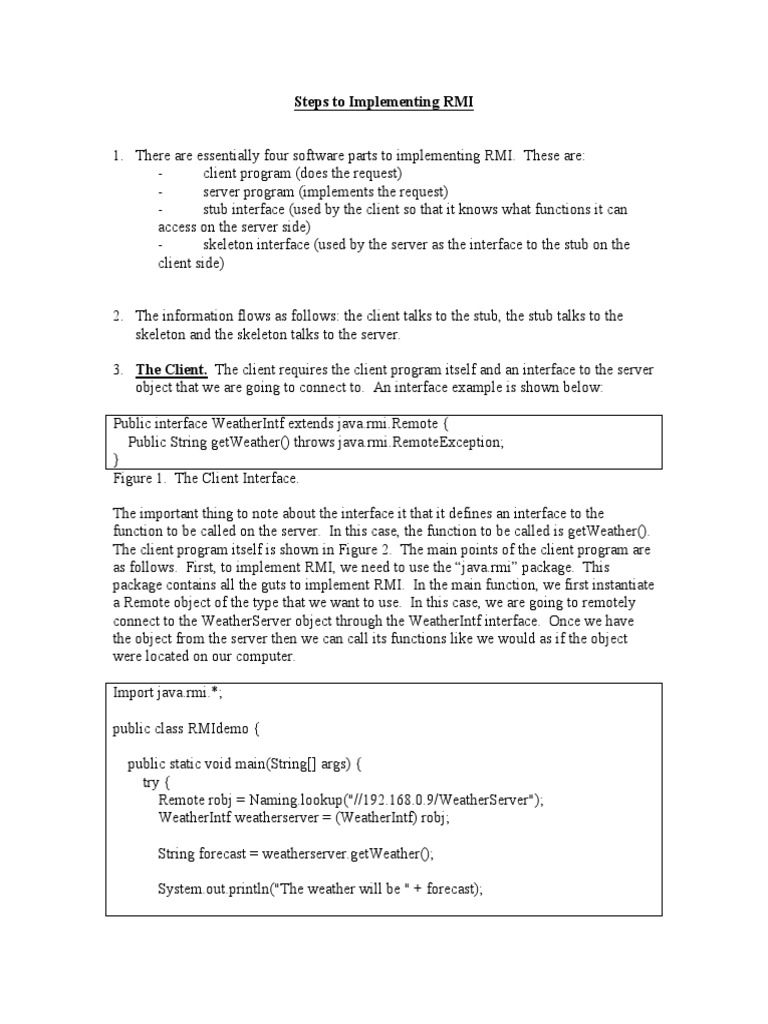 Steps 2 RMI | PDF