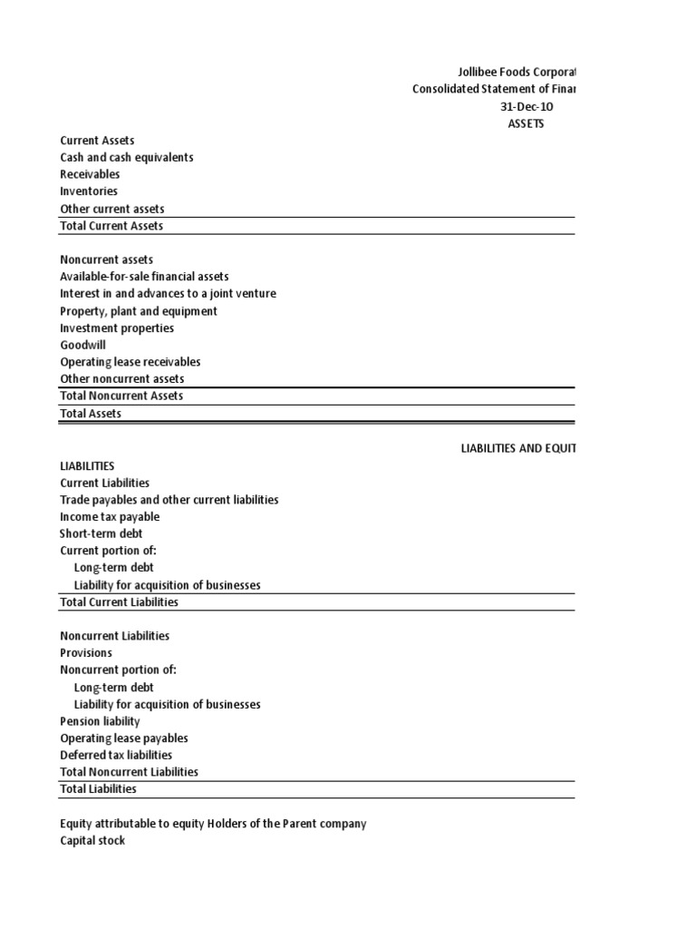 Jollibee 2023 Financial Statements Summary | PDF | Equity (Finance ...