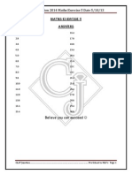 Clat Junction 2014 Maths Exercise 5 Answrs Date 5 10 13