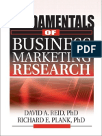 Fundamentals of Business Marketing Research