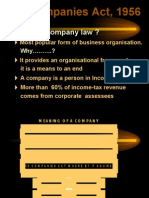 The Companies Act, 1956: Why Study Company Law ?