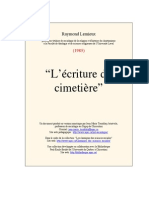 L Ecriture Du Cimetiere