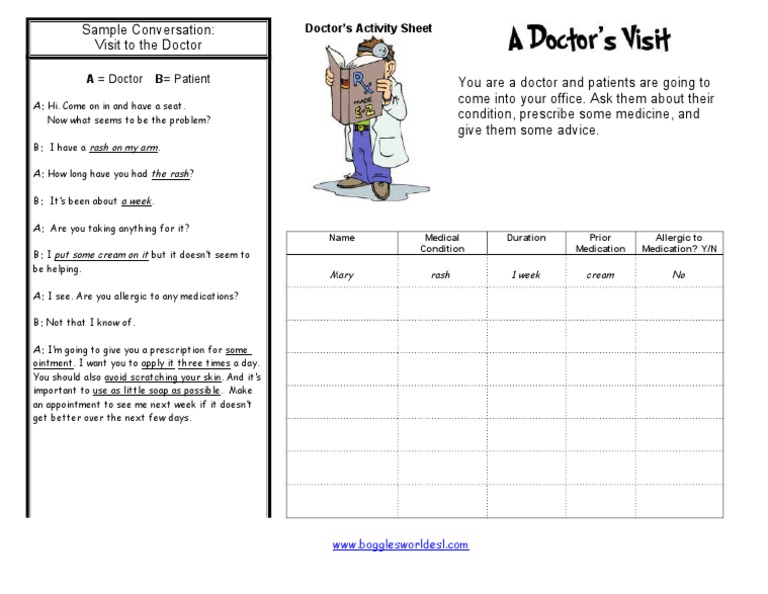 Doctor Activity | PDF