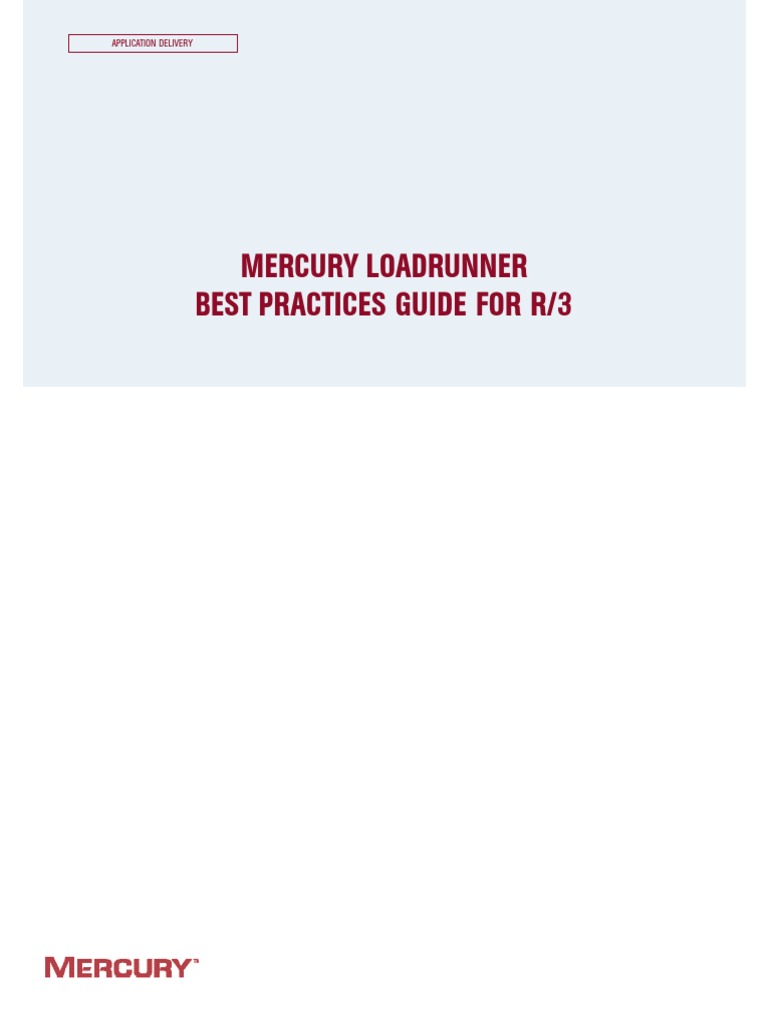 WP 1080 0604 Loadrunner Best Prac Guide. | PDF