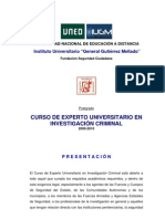 PROGRAMA-GUÍA CONTENIDO CURSO E.U. INVESTIGACION CRIMINAL- IUGM-UNED 2009-2010