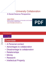 Industry-University Collaboration: A Social Science Perspective