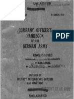 Company Officer's Handbook of the German Army