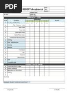 Inspection Format Sheet Metal