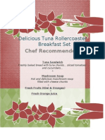 Delicious Tuna Rollercoaster Breakfast Set: Chef Recommended