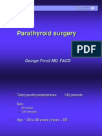 Parathyroid Surgery: George Ferzli MD, FACS