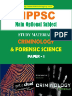 Criminology and Forensic Science Paper I Content