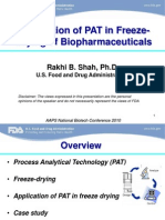 PAT in Freeze Drying