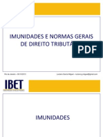 Aula IV - Imunidades e normas gerais de direito tributário