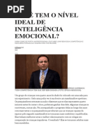 VOCÊ TEM O NÍVEL IDEAL DE INTELIGÊNCIA EMOCIONAL