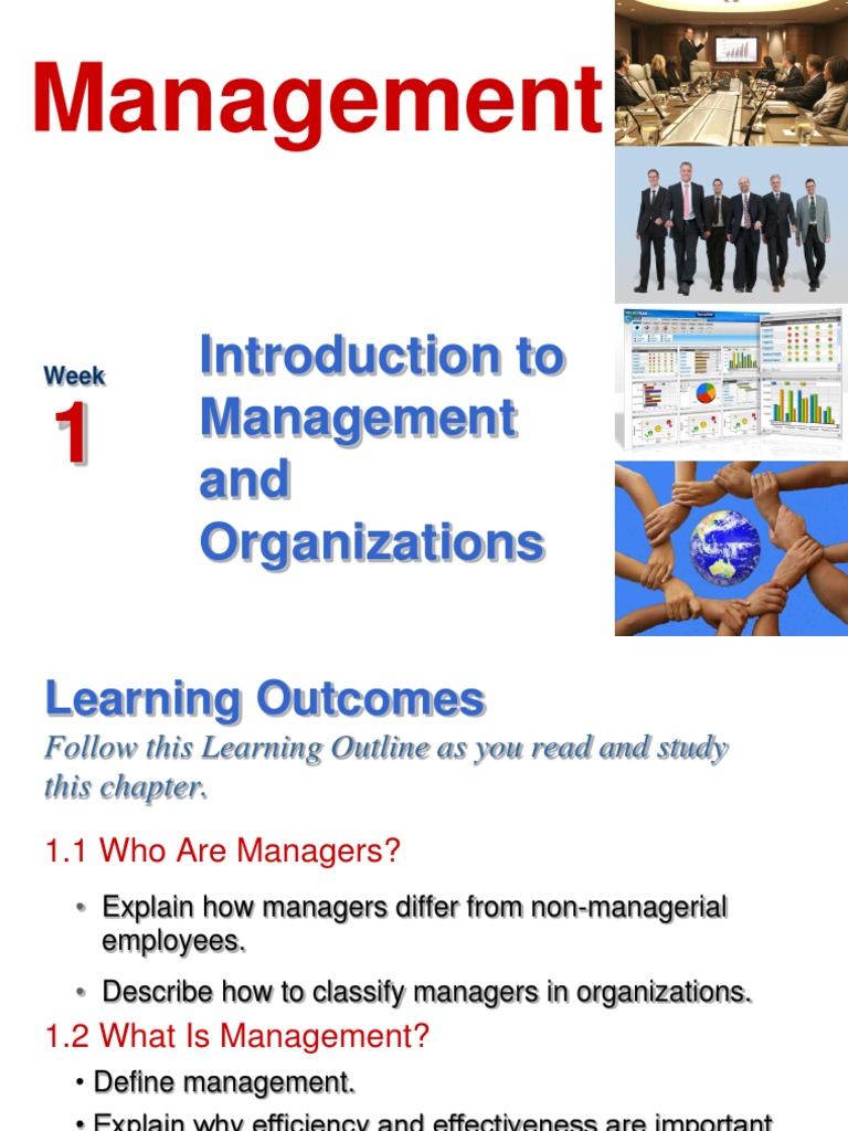 Introduction To Management and Organizations | PDF | Employment | Goal