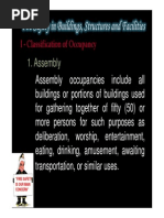 Fire Code Occupancy Classifications | PDF | Building | Fire Sprinkler ...