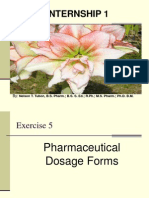 INTERNSHIP 1: Pharmaceutical Dosage Forms