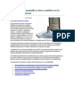 Del Papel A La Pantalla y Otros Cambios en La Industria Editorial PDF