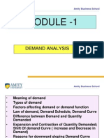 Module - 1: Demand Analysis