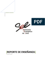 REPORTE DE ENSEÑANZA - Proyecto Semilla