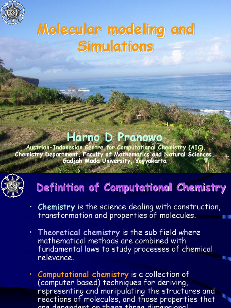 Molecular Modeling and Simulations Harno D Pranowo PDF