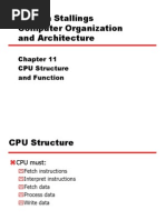 William Stallings Computer Organization and Architecture: CPU Structure and Function