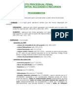 50613299 RESUMO Direito Processual Penal Procedimentos Nulidades e Recursos Roberto Ceschin