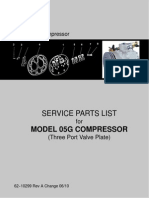 Service Parts List: Model 05G Compressor