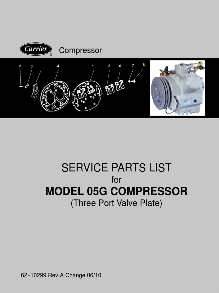 Service Parts List: Model 05G Compressor | PDF