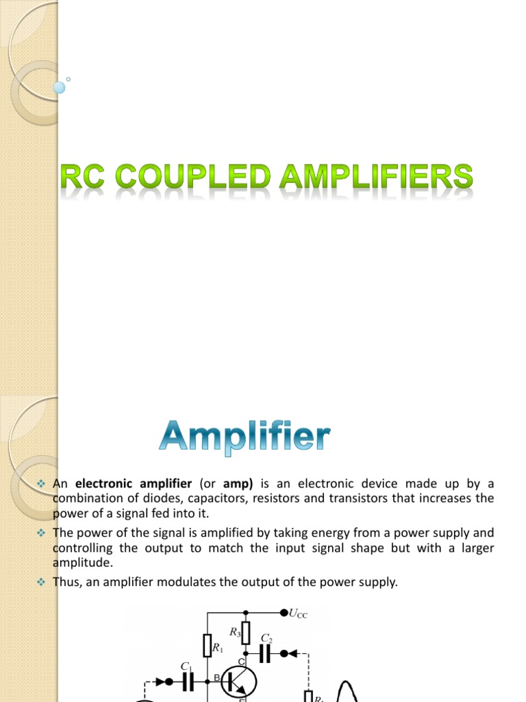 Frequency Response of Two Stage Rc Coupled Amplifier Amplifier