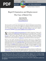 CFC Thematic Report - Rapid Urbanisation and Displacement