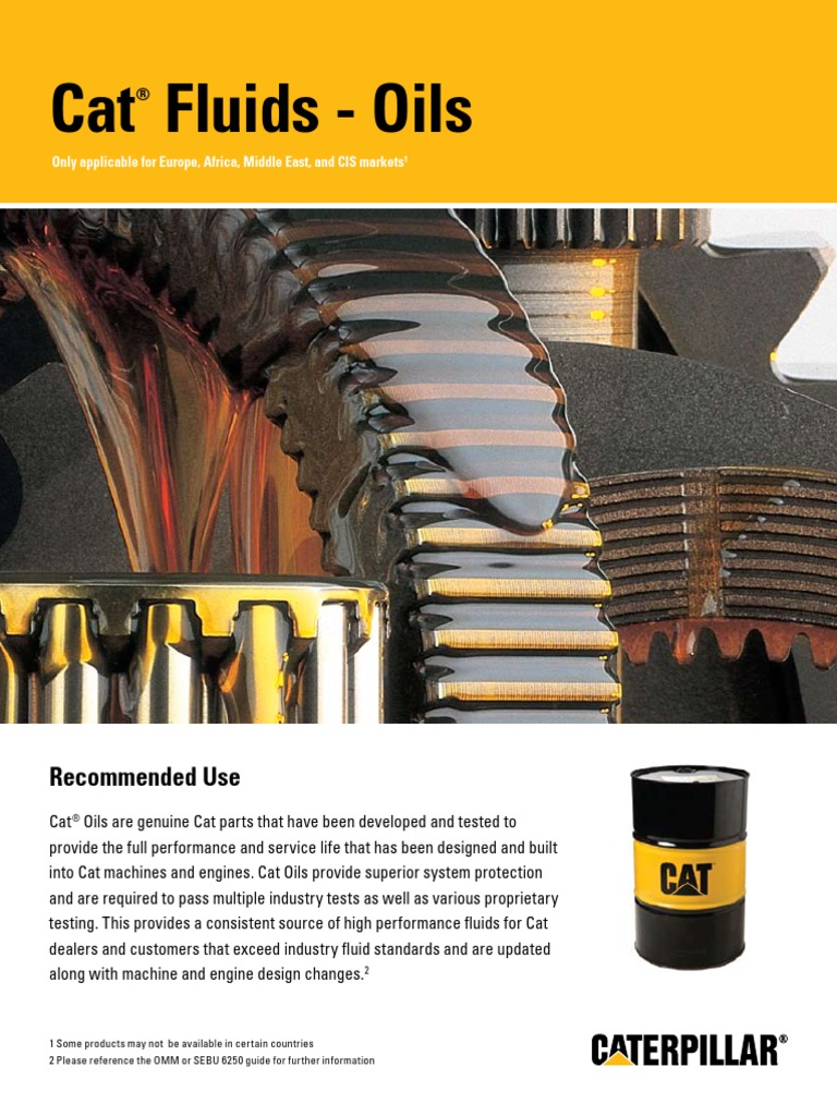 CAT OILS Motor Oil Transmission (Mechanics)