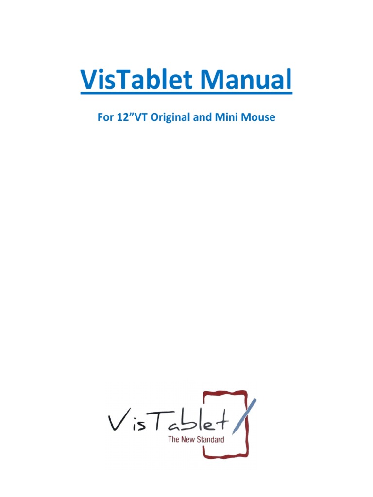 New Manual of VisTablet PDF Version (Final) | PDF