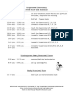 RC Bell Schedule 0809